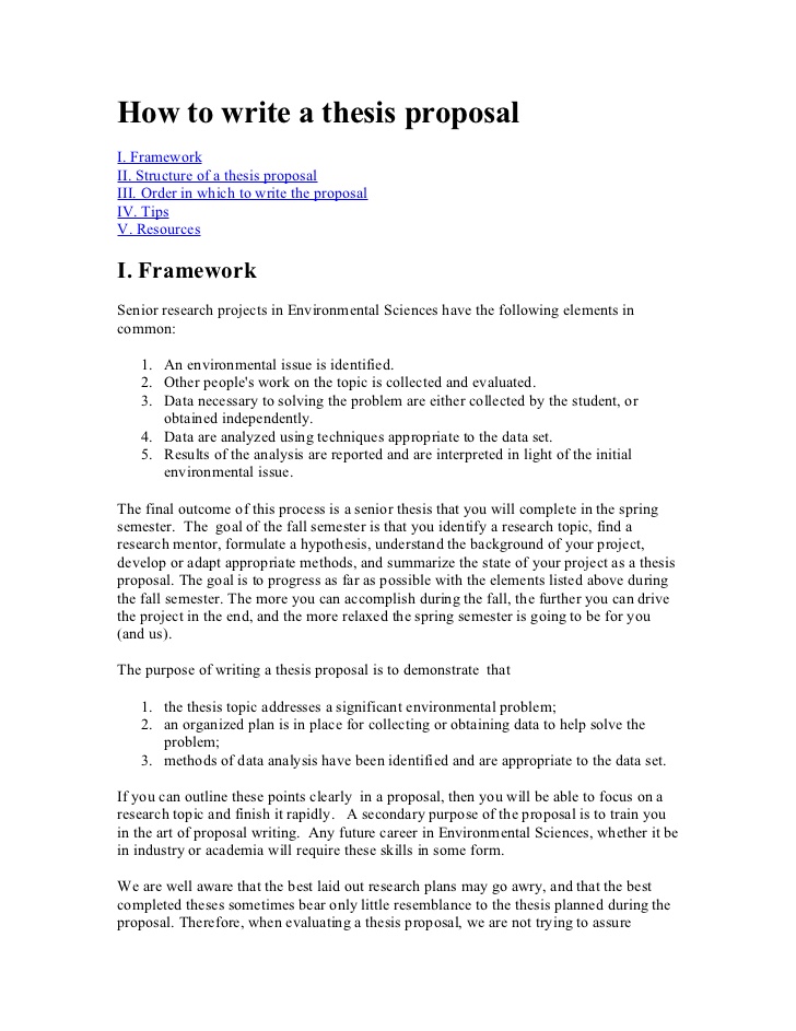 writing a dissertation proposal your