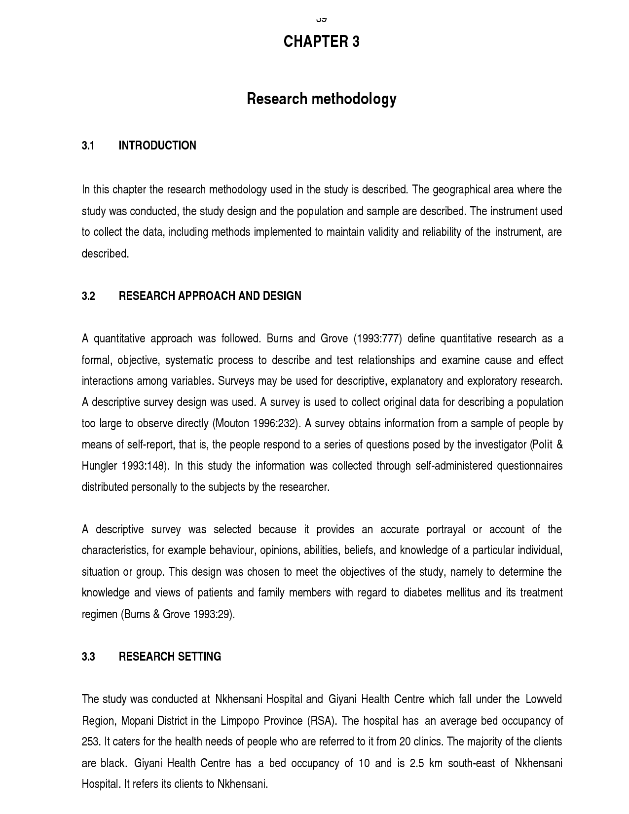 how to write a method for thesis