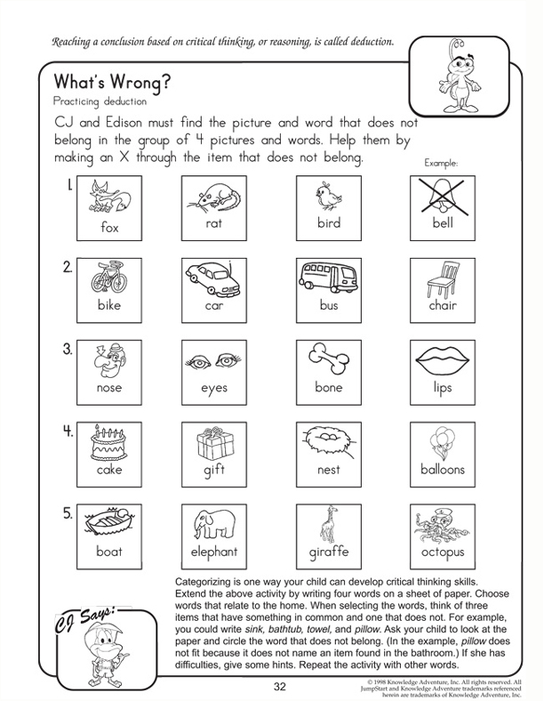 Brain Teasers Critical Thinking Worksheets