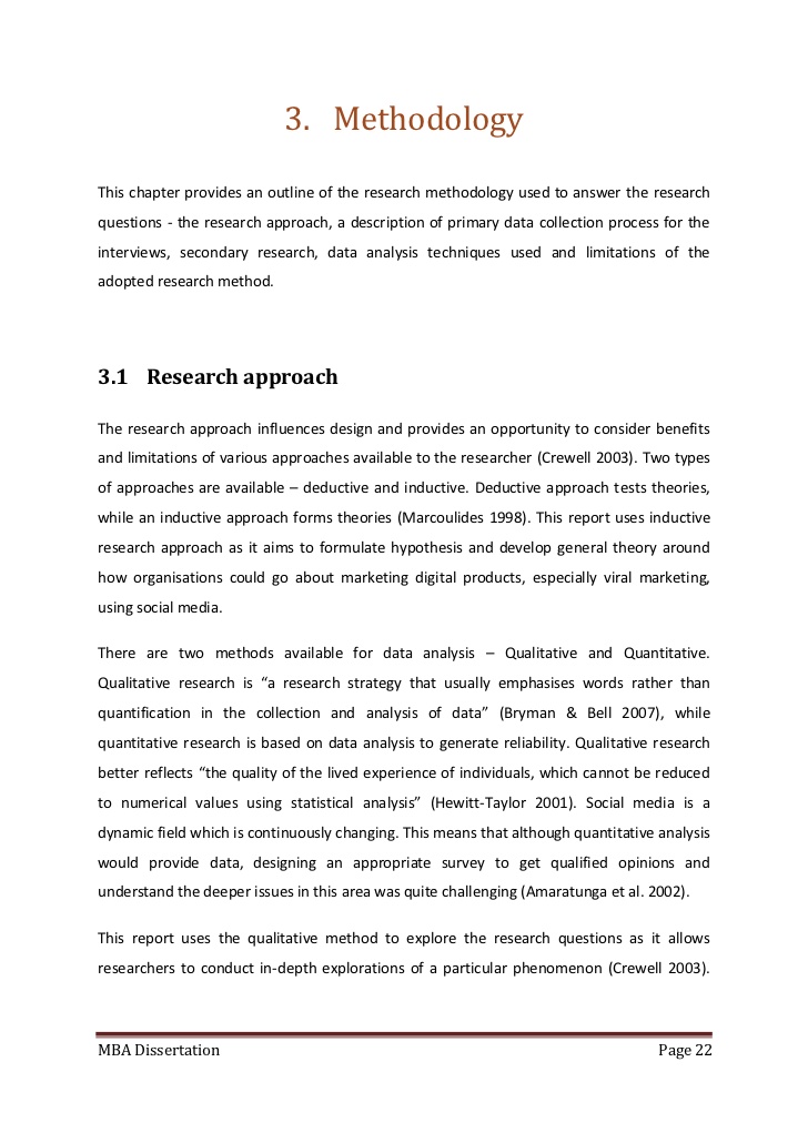 Master's thesis research proposal