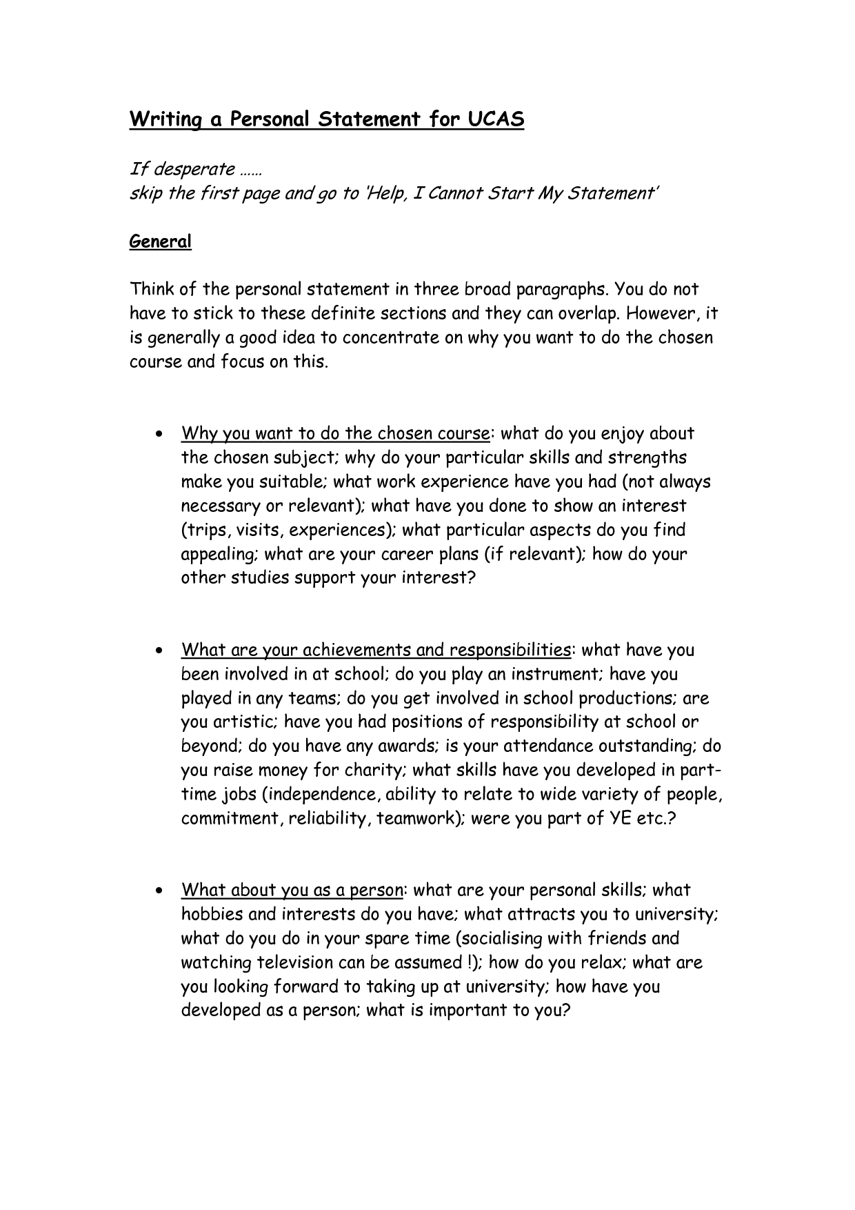 Ucas Personal Statement Writing Service UCAS Personal Statement 