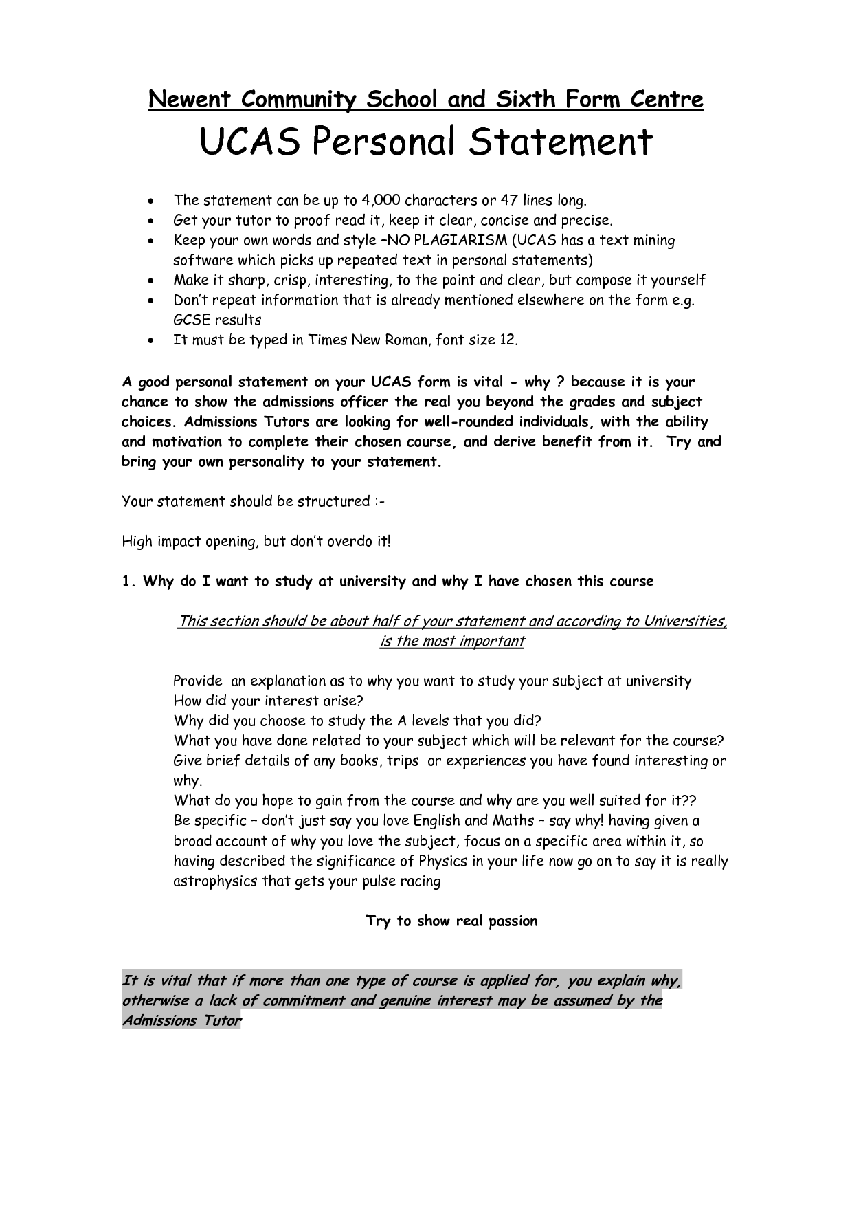 Personal Statement On Ucas Form How To Write A Great Ucas Personal