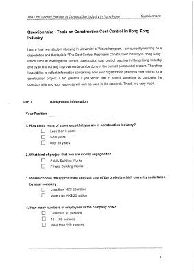 Help with dissertation writing questionnaire