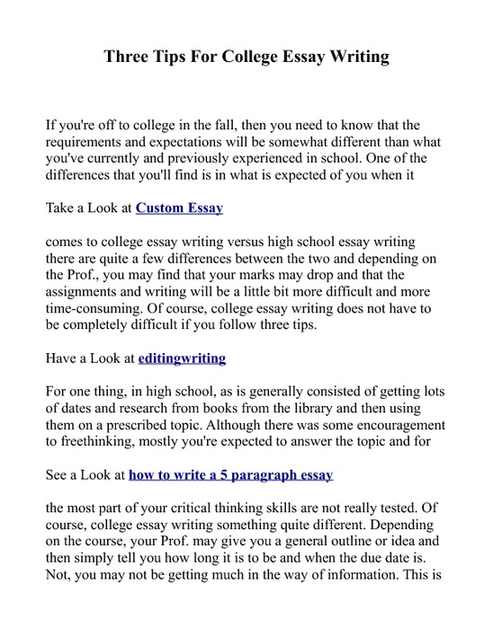 college essay writing help