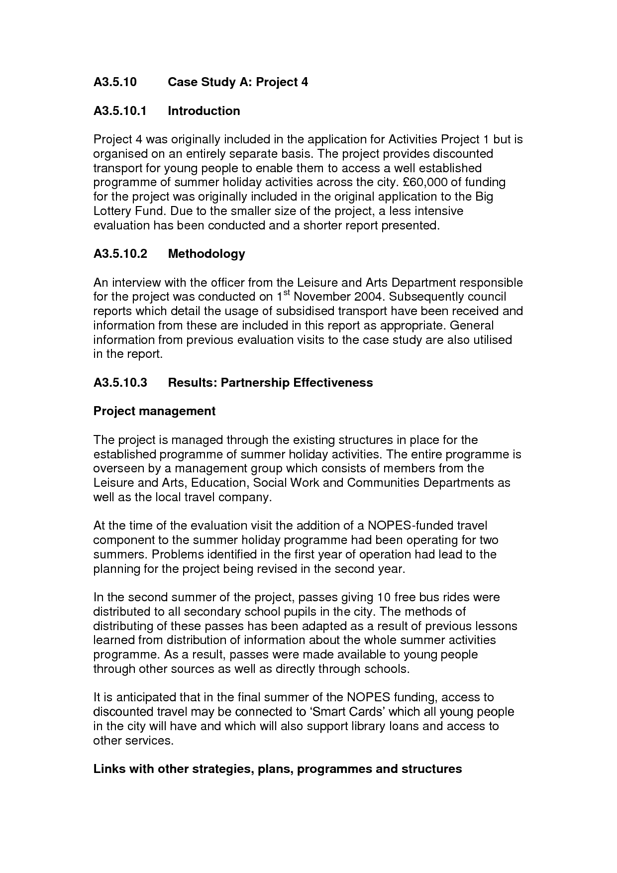 Example Of Case Study Report Format