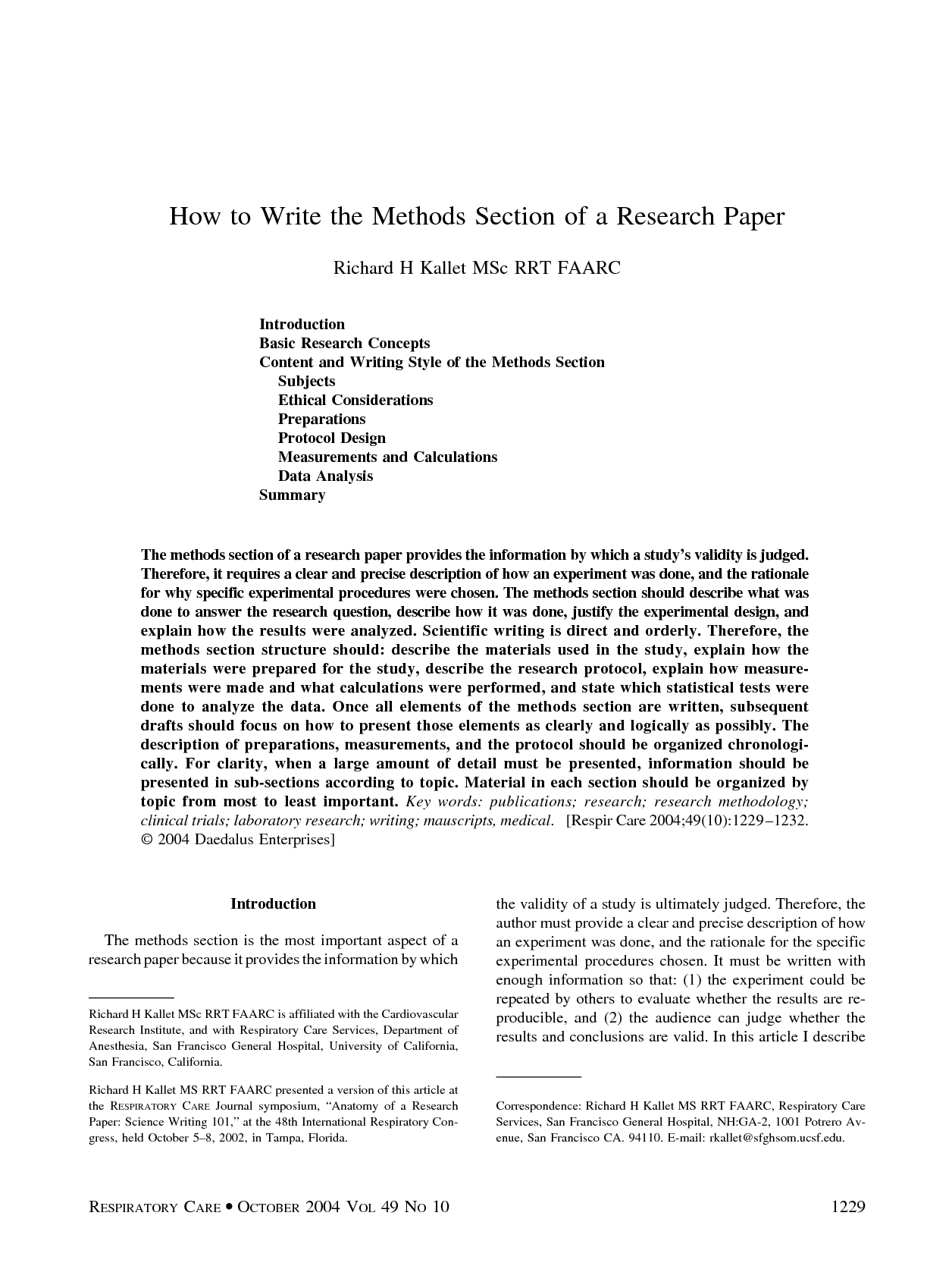 Sample Research Paper Methodology Section Organizing Your Social 