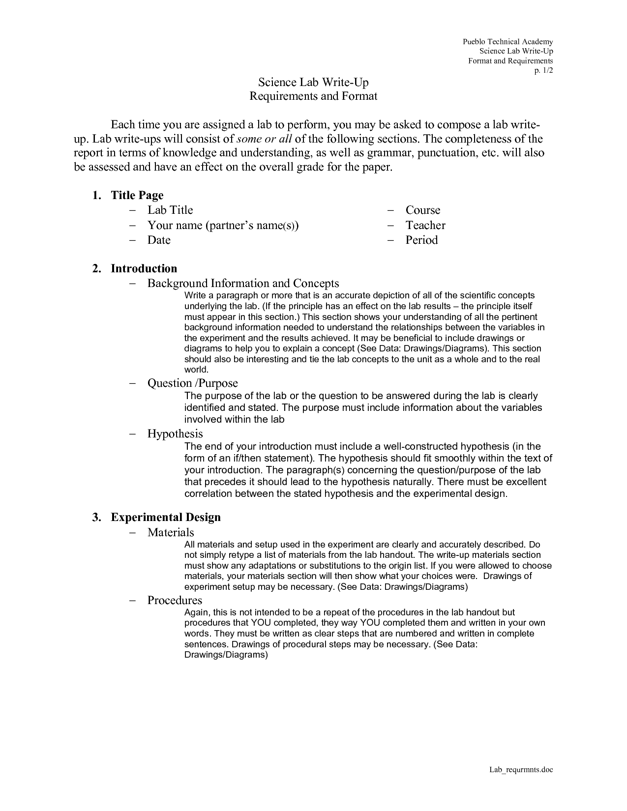 Lab write up