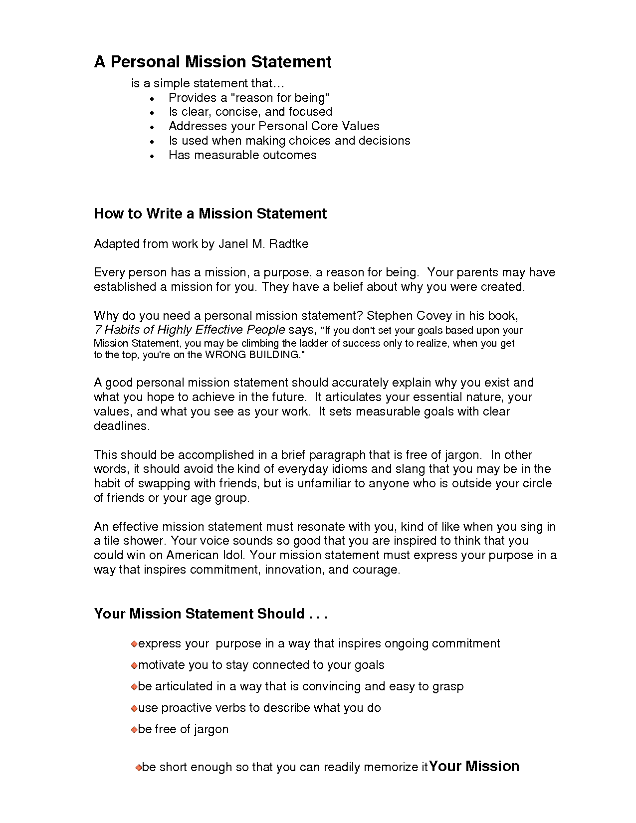 Assistance writing a personal statement