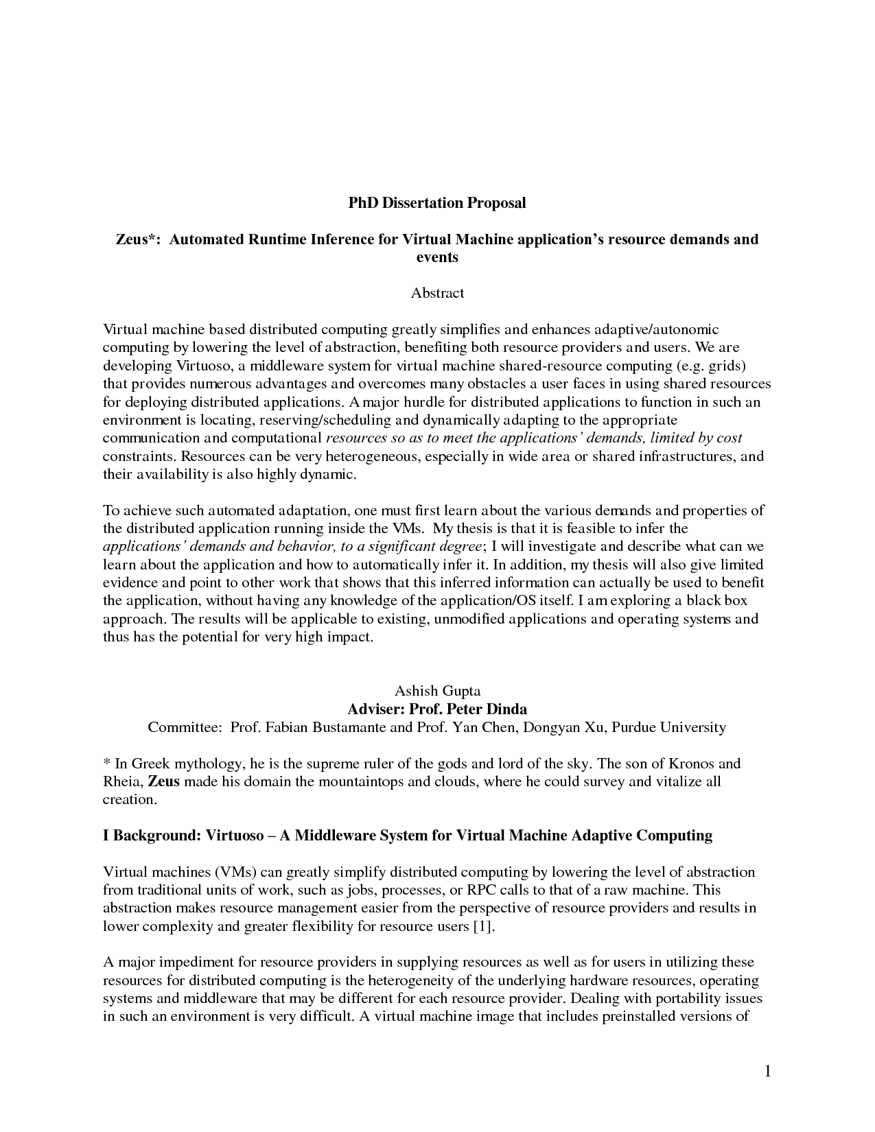 Abstract of thesis phd